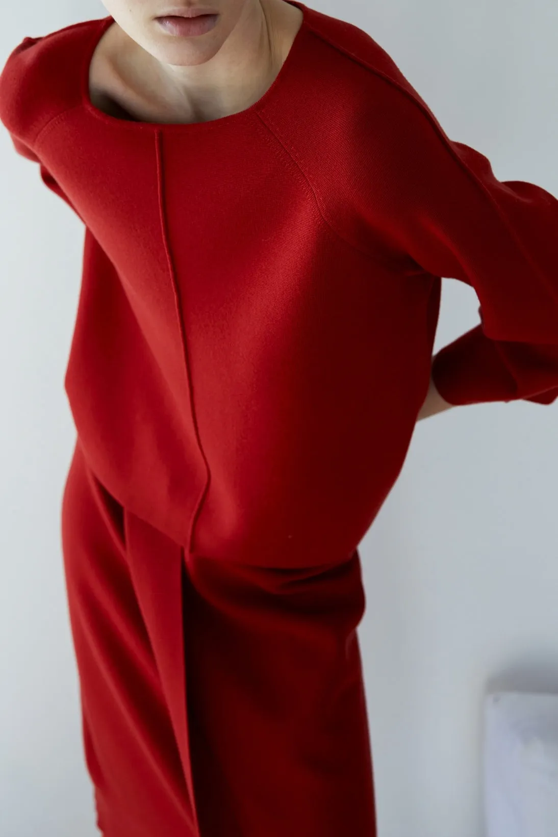 3D TRIM SWEATER