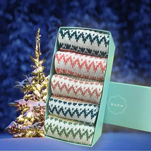 5-Pairs: Women's Winter Socks