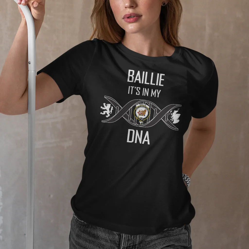 Baillie (Bailey) Family Crest DNA In Me Womens Cotton T Shirt