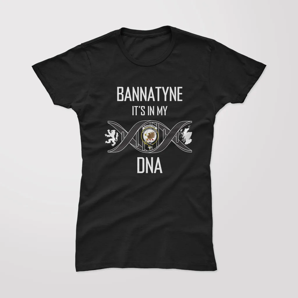 Bannatyne Family Crest DNA In Me Womens Cotton T Shirt