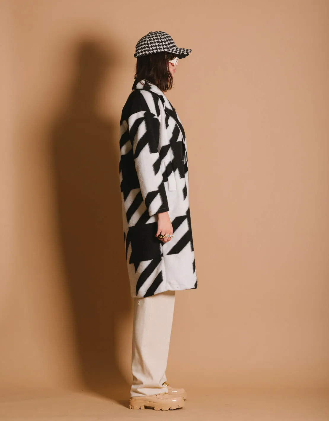 Block long coat