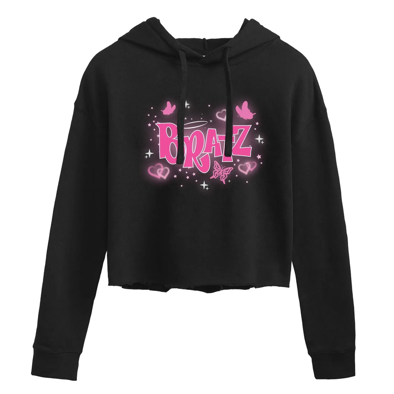 Bratz Y2K Junior Logo Crop Hoodie Licensed Character