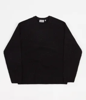 Carhartt Anglistic Crewneck Sweatshirt - Speckled Black
