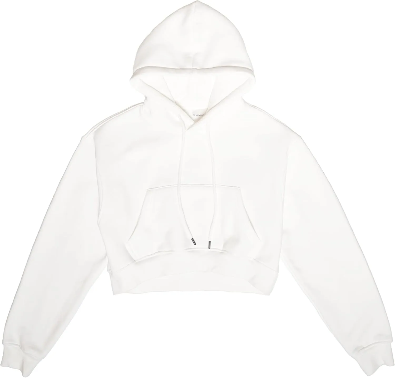 Cropped Hoodie for Women - Winter Fleece Pullover Sweatshirt, Casual Long Sleeve Top Short Hoodie