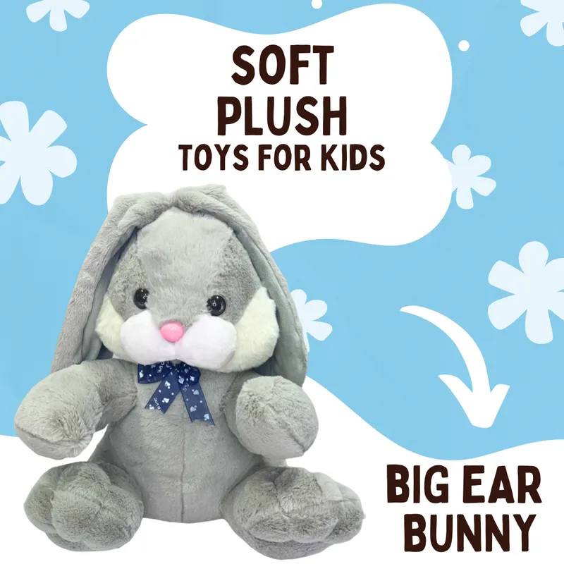 Cute Bunny Soft Toy for Girls/Kids | Soft Stuffed Plush Animal Huggable Rabbit with Long Ears  (38cm)