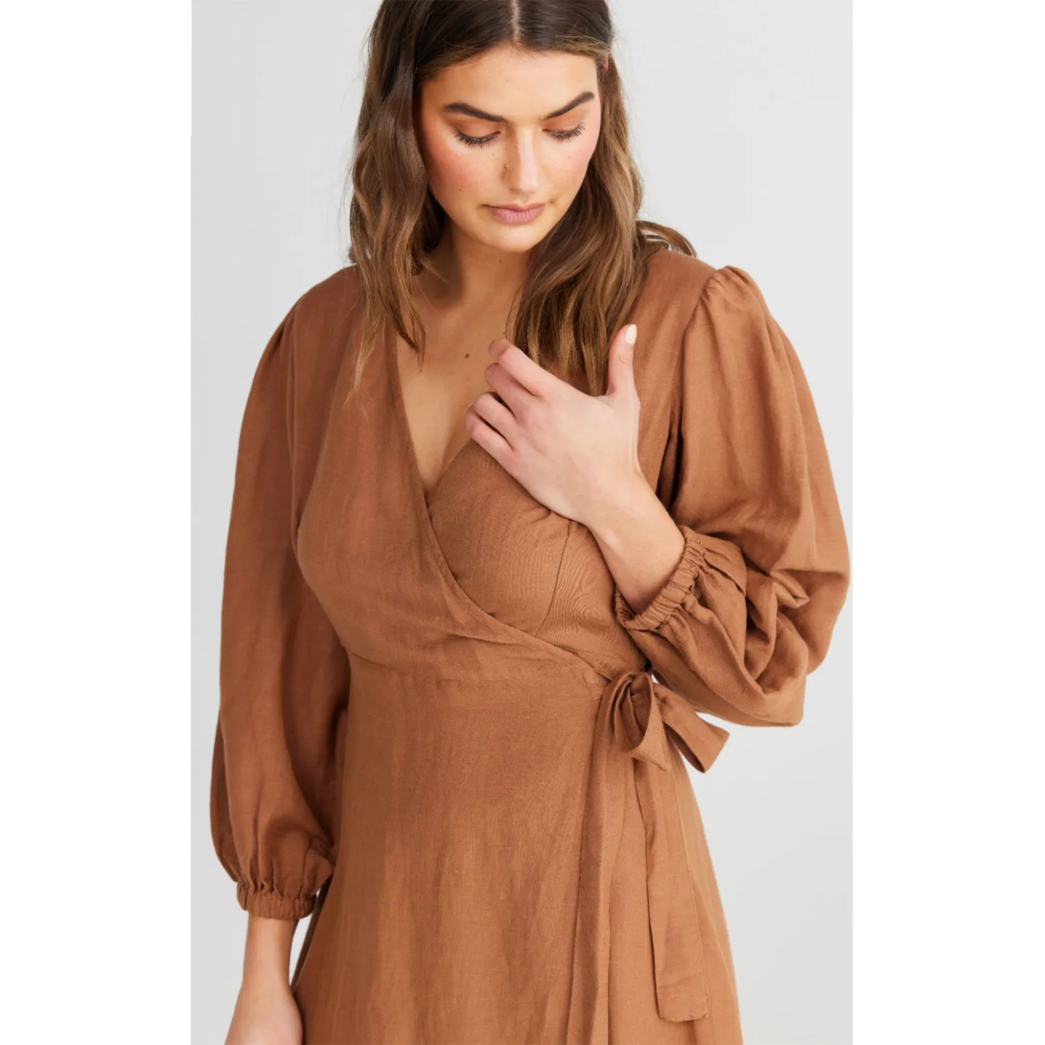 Dress Amor Wrap - Terracotta