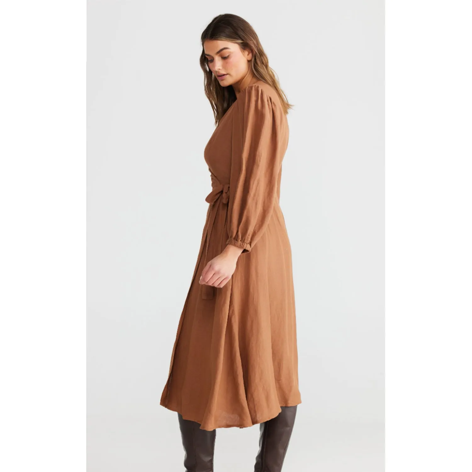 Dress Amor Wrap - Terracotta