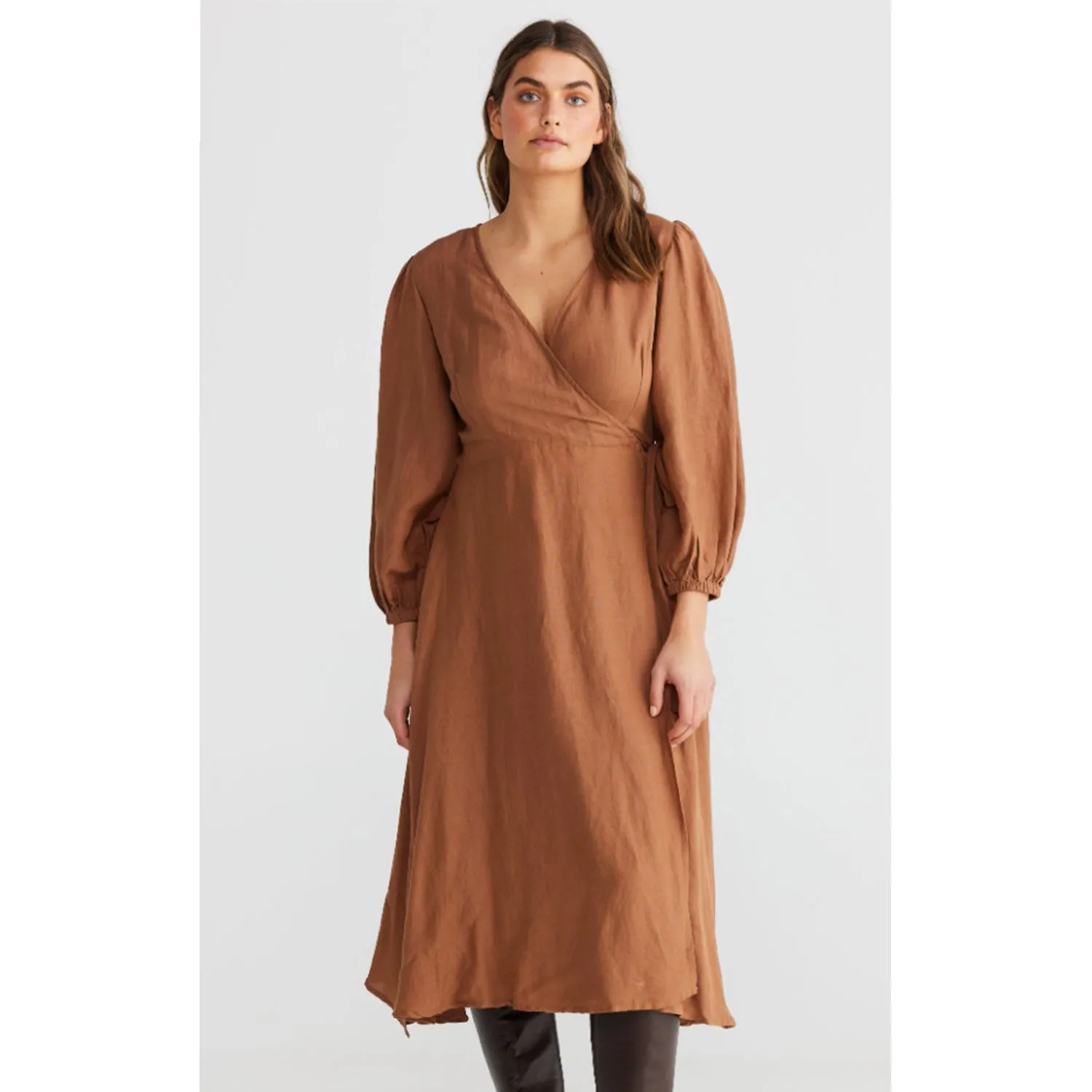 Dress Amor Wrap - Terracotta