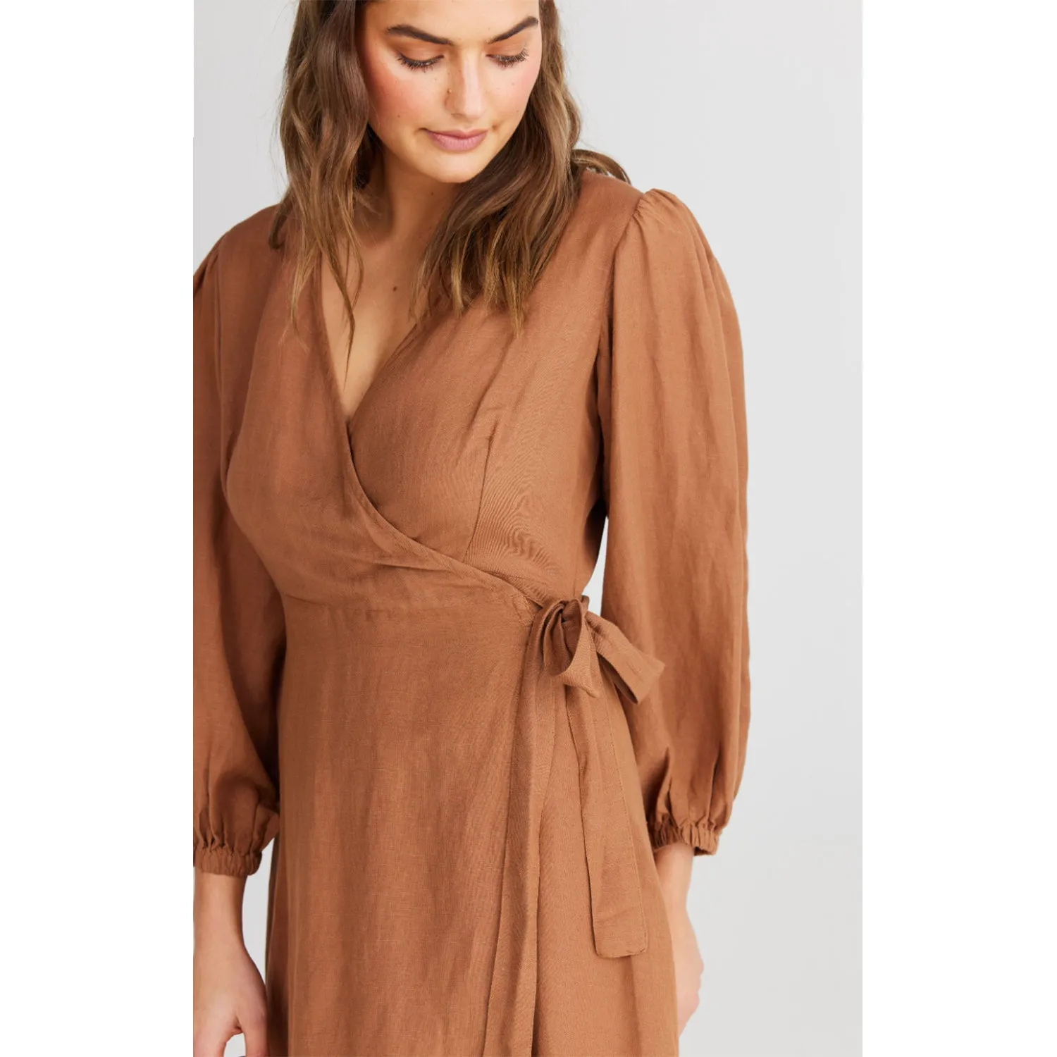 Dress Amor Wrap - Terracotta