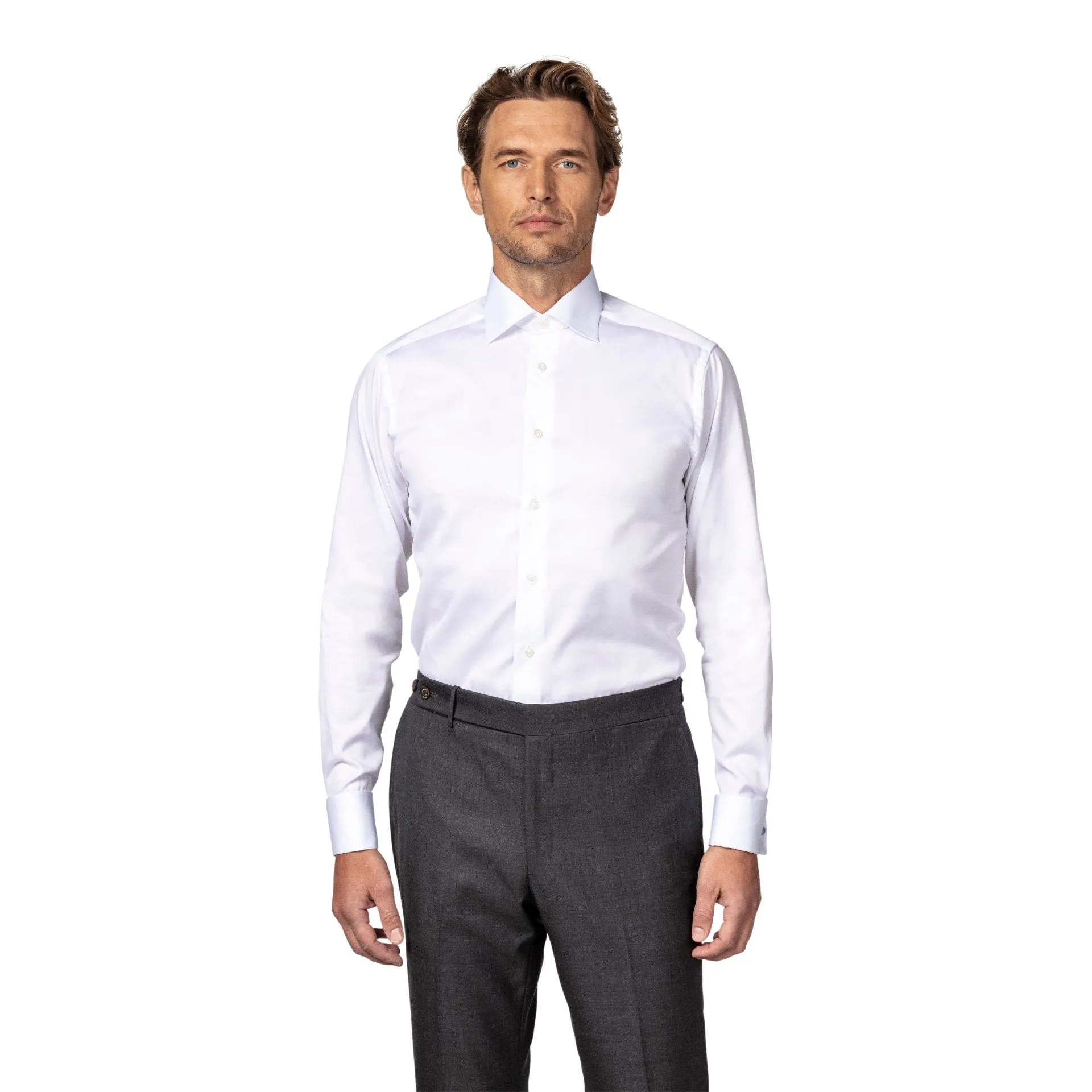 ETON Signature Twill Shirt - French Cuffs WHITE