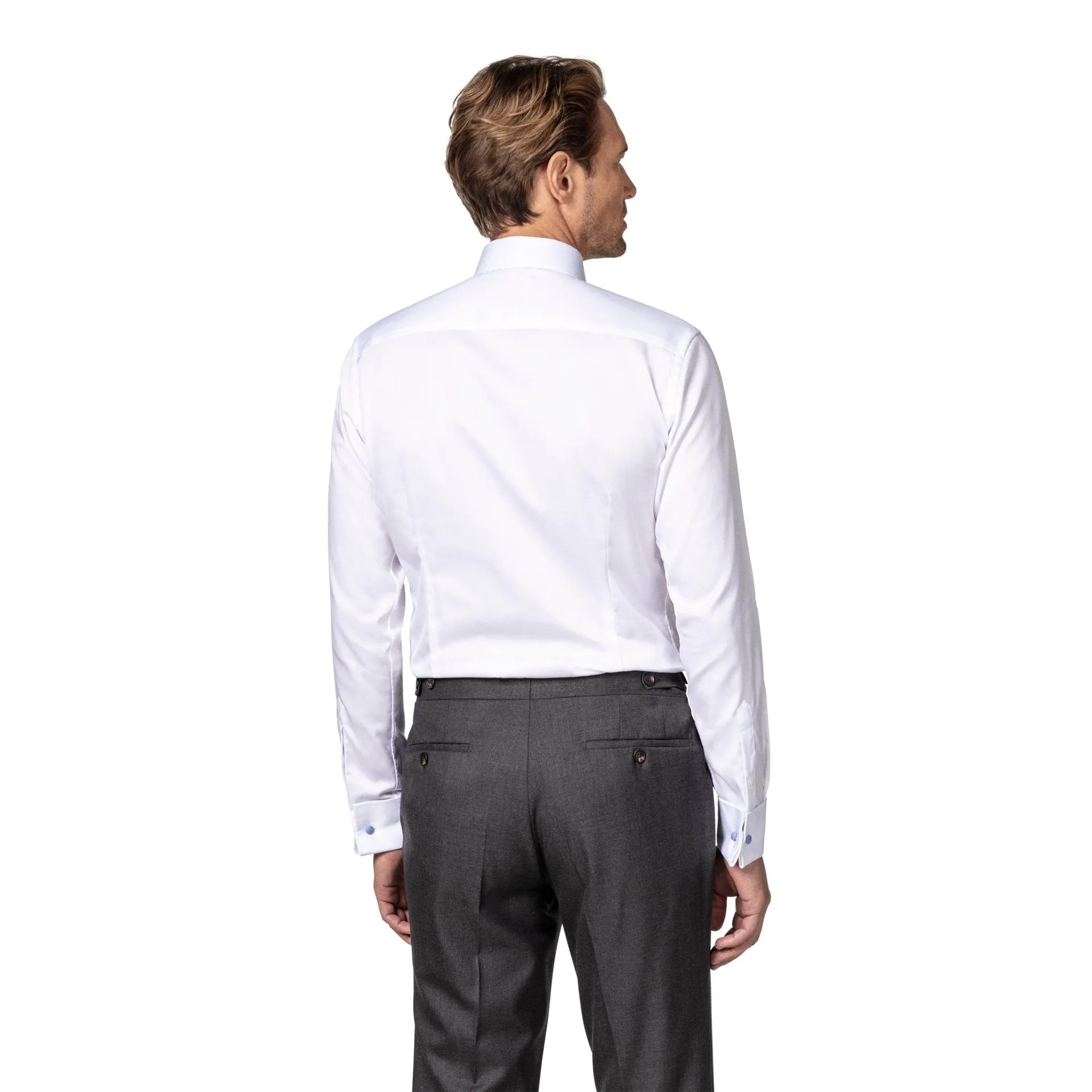 ETON Signature Twill Shirt - French Cuffs WHITE