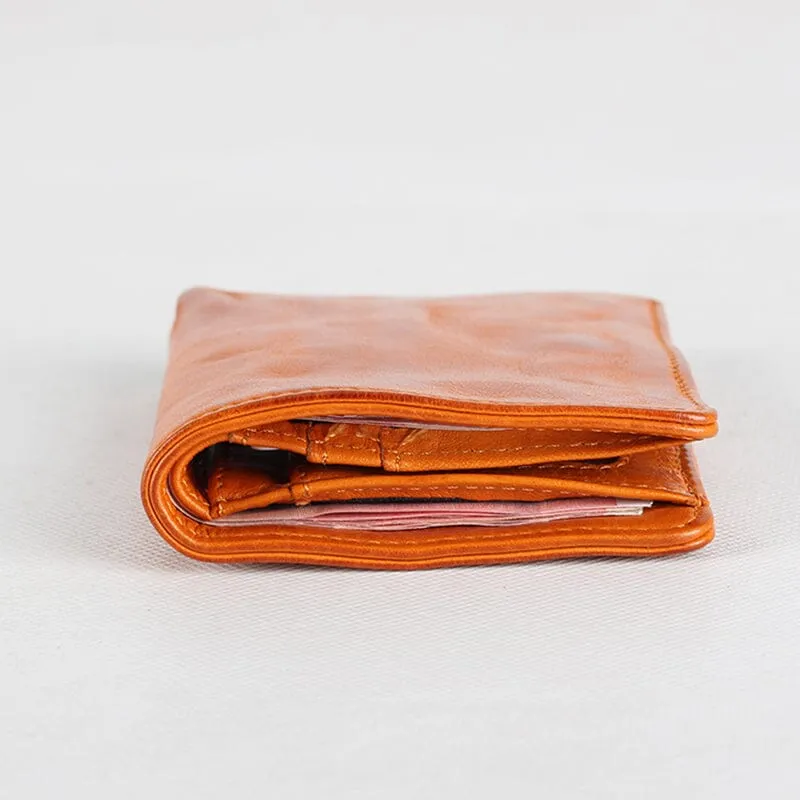 Fashion simple men's and women's handmade wallets