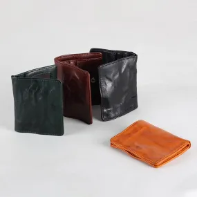 Fashion simple men's and women's handmade wallets