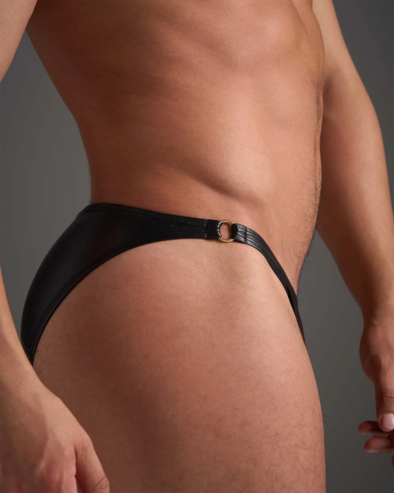 Flex Brief - Faux Leather Black