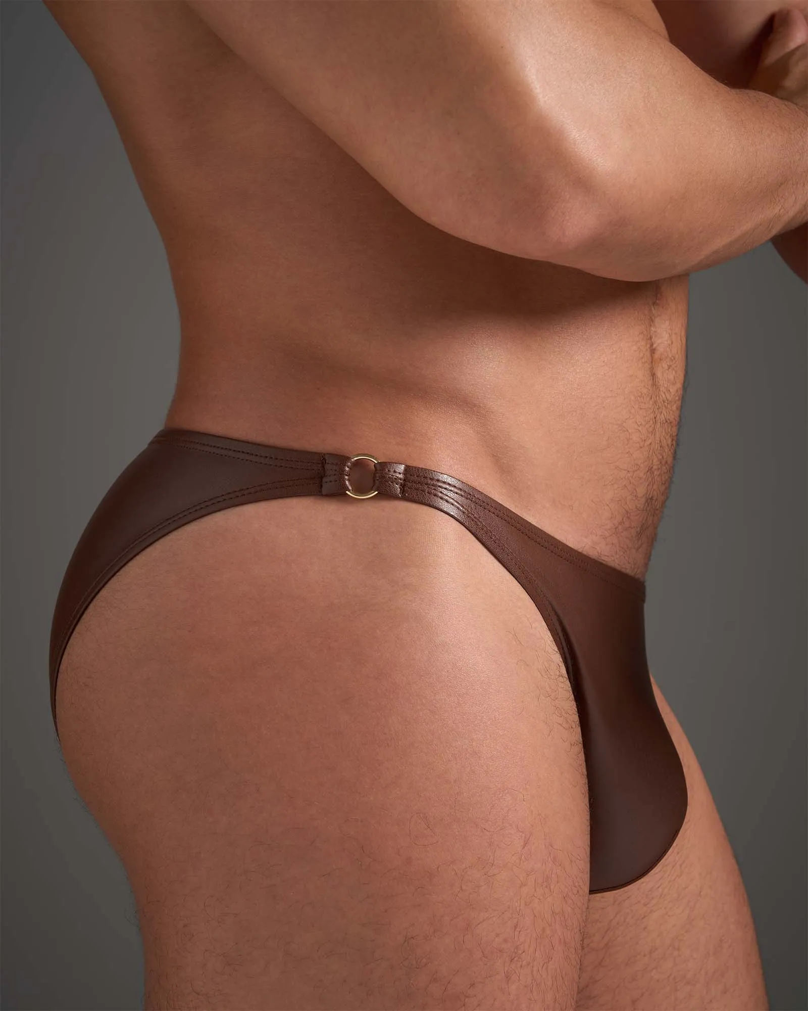 Flex Brief - Faux Leather Saddle