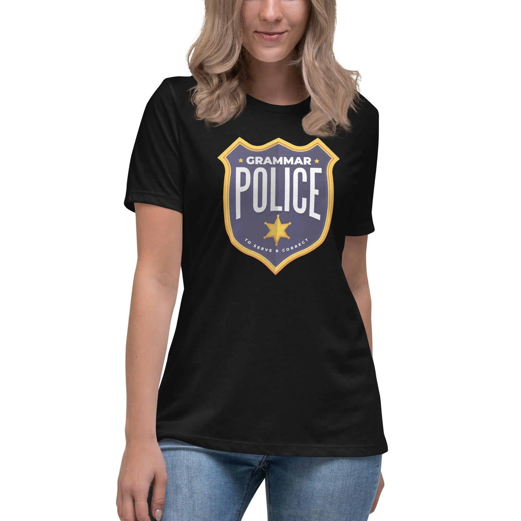 Grammar Police - To serve and correct - Women's T-Shirt
