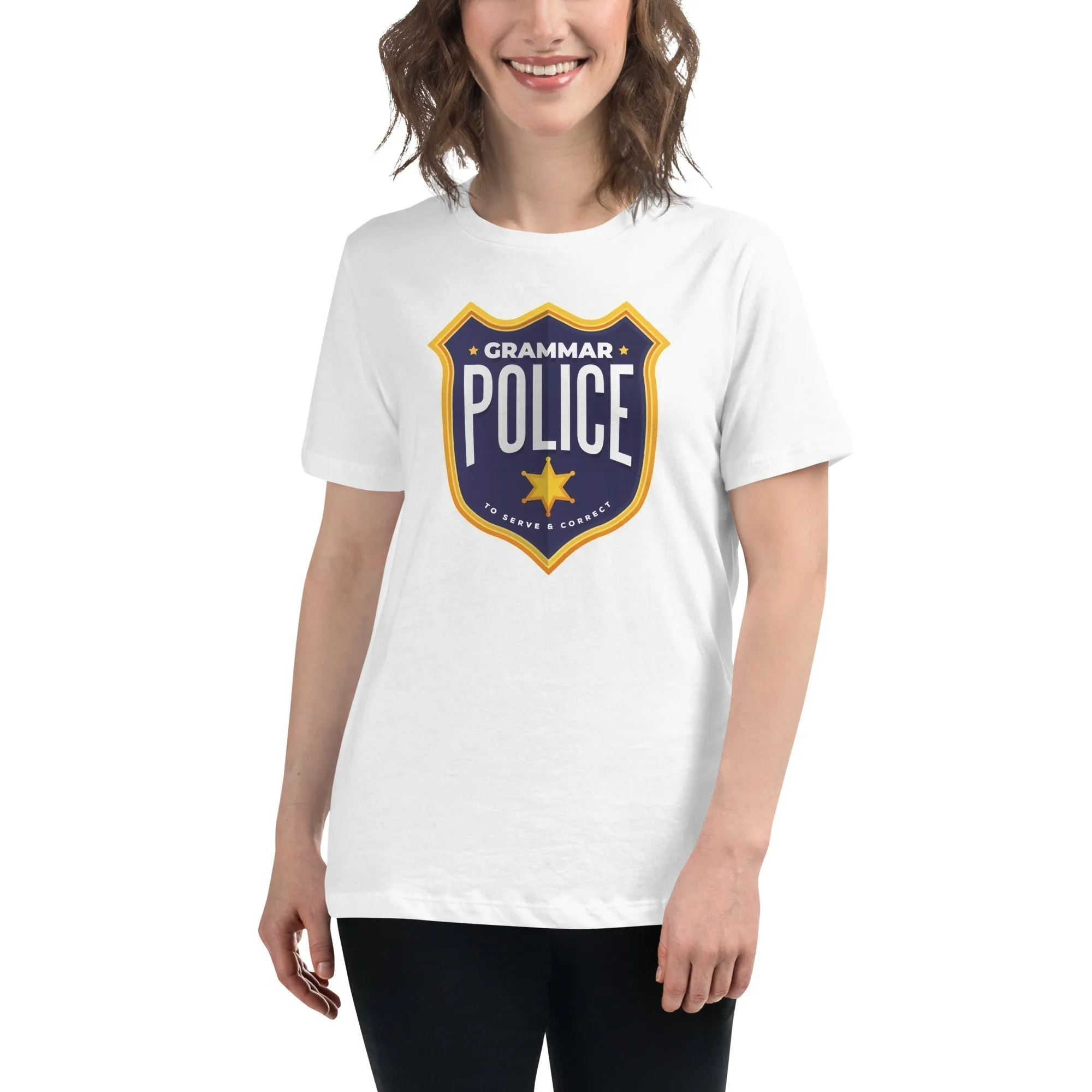 Grammar Police - To serve and correct - Women's T-Shirt