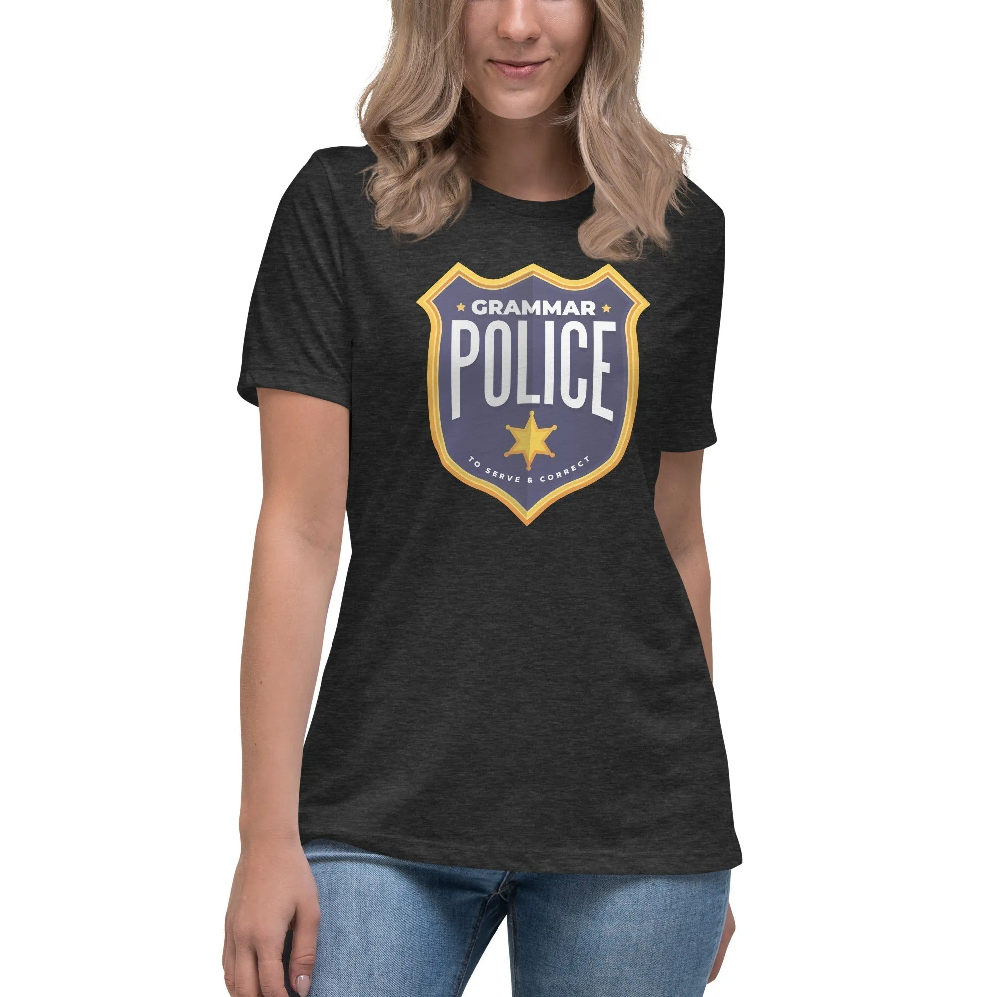 Grammar Police - To serve and correct - Women's T-Shirt