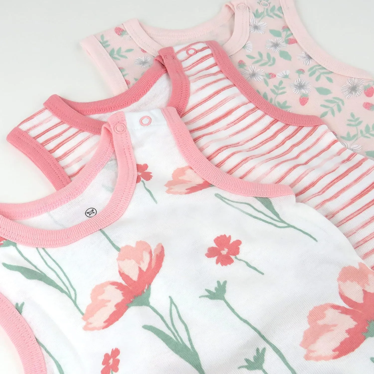 HonestBaby Sleeveless and Cami Bodysuits One-piece 100% Organic Cotton