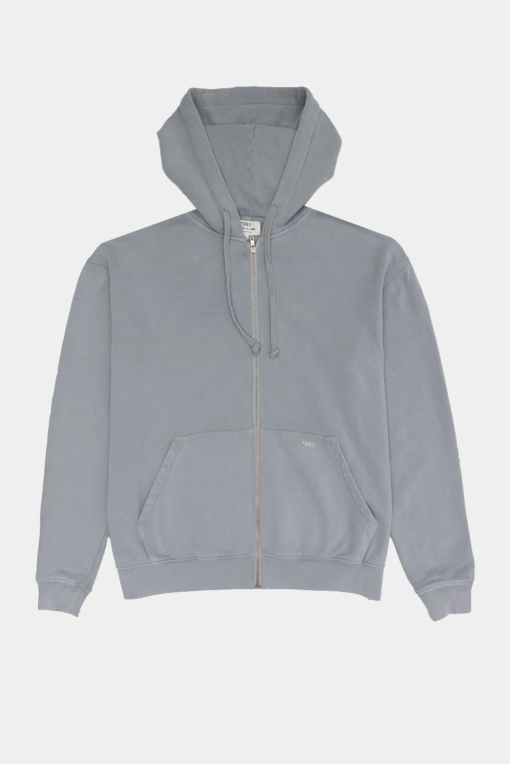 HOODIE ZIP STONE GREY