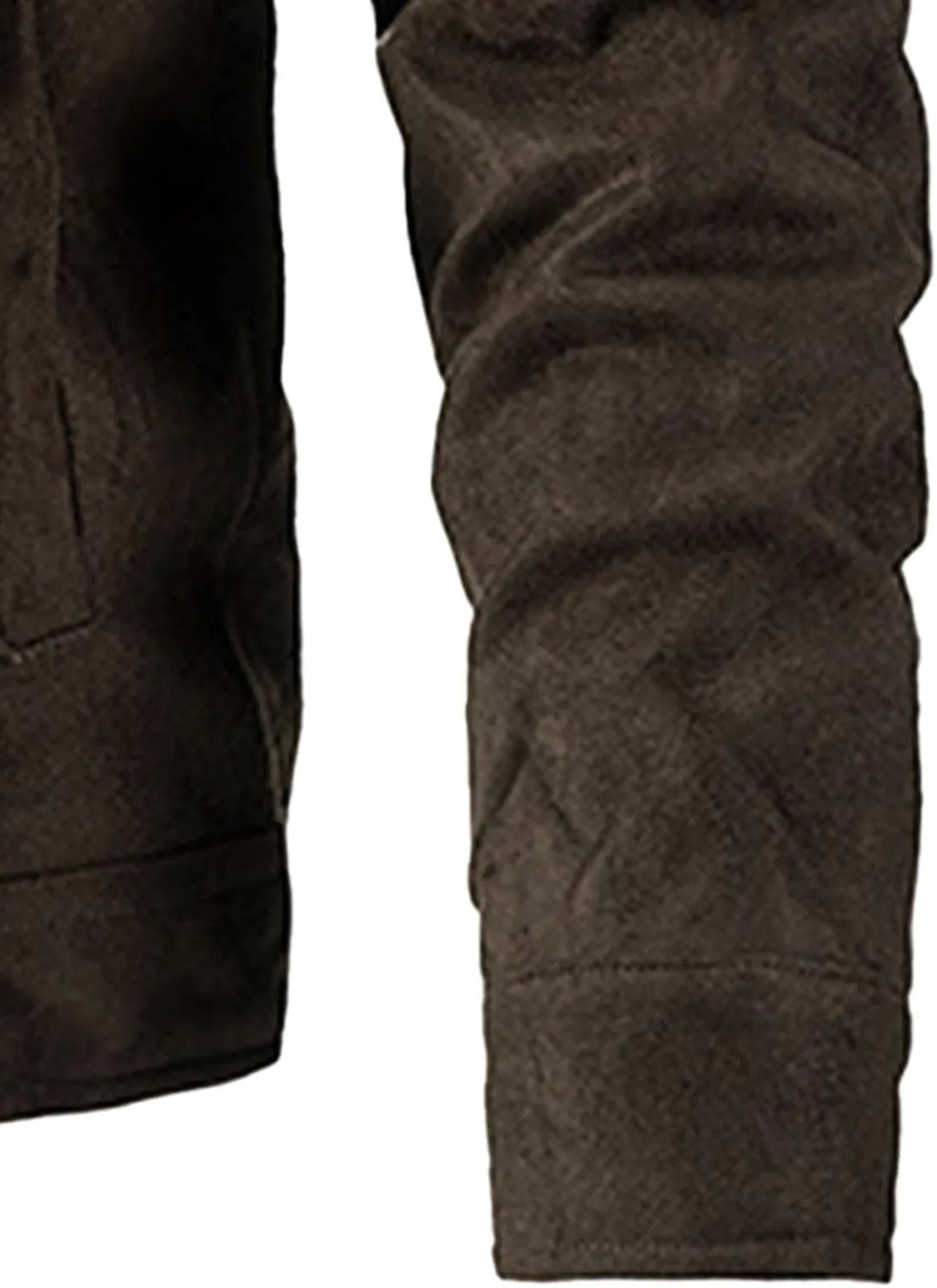 JEsilunmaMY Men's Cotton Cargo Corduroy Jacket Fur Collar Sherpa Lined Trucker Jacket Business Casual Sherpa Winter Coats