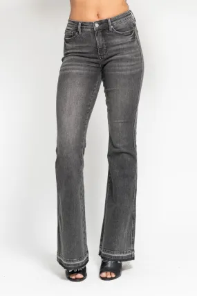 Judy Blue Gray Release Hem Flare