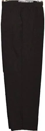 LADIES NEW HALF ELASTIC WAIST TROUSER (BLACK)
