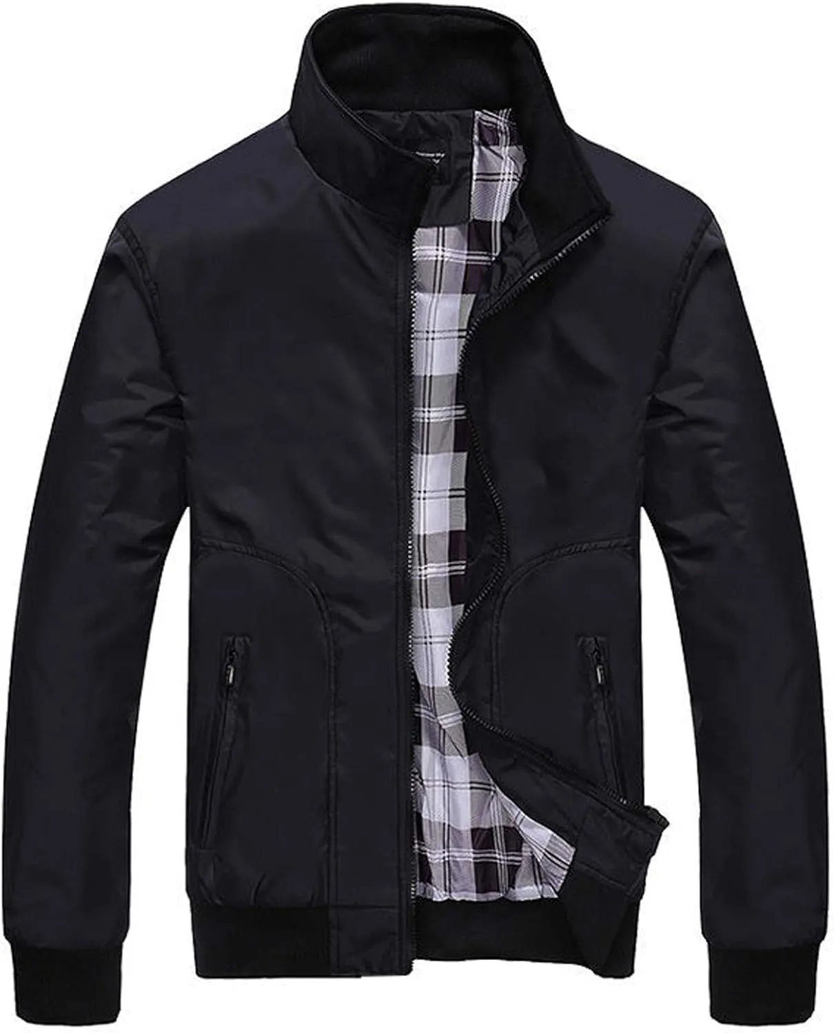 LCMTWX Men's Thicken Warm Winter Coat Stand Collar Knitted Splice Sweater Coat Casual Cardigan Stylish Winter Jackets for