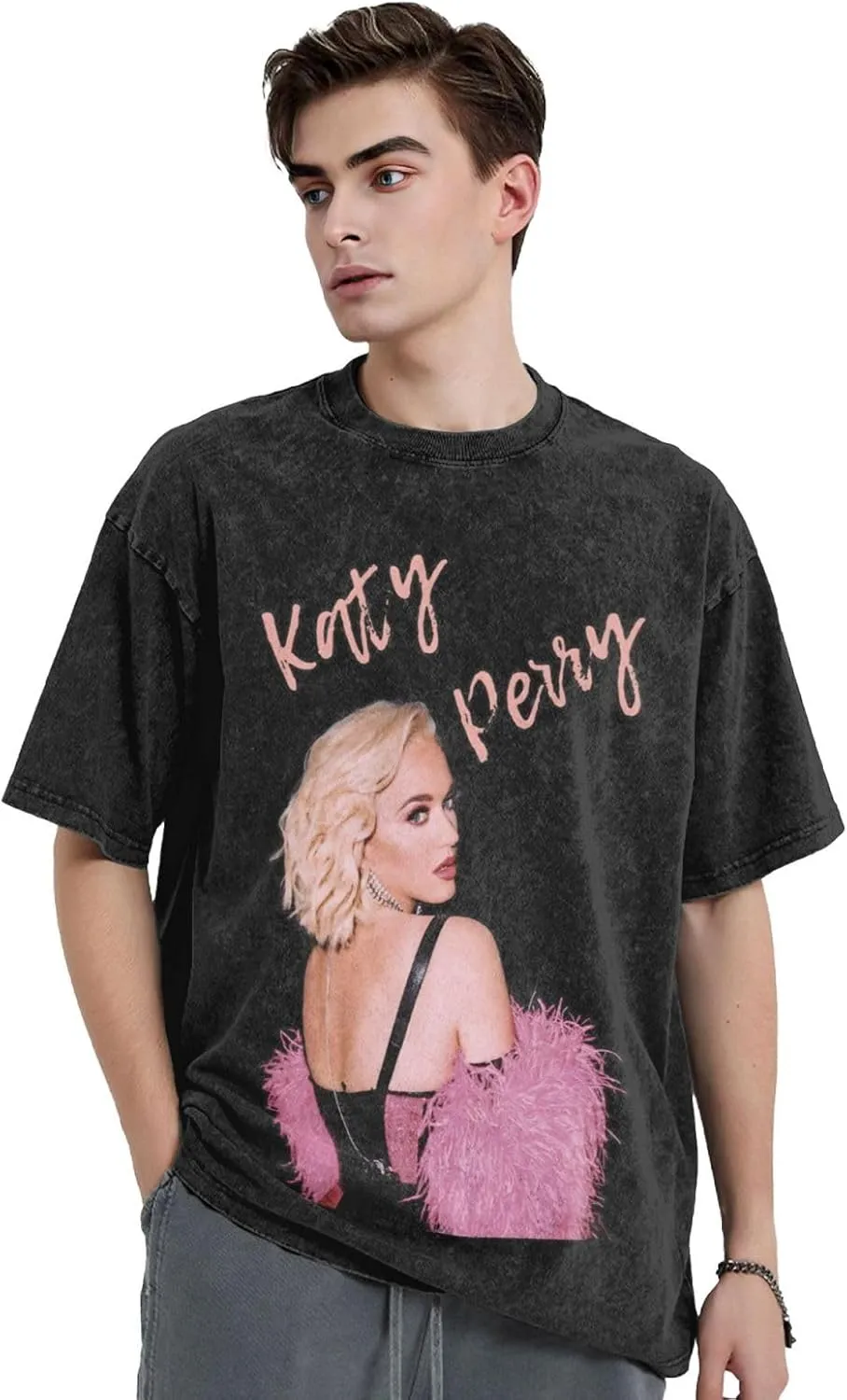 Men T Shirt Short Sleeve Crewneck Tee Summer Beach Tops Comfortable Cotton Shirt