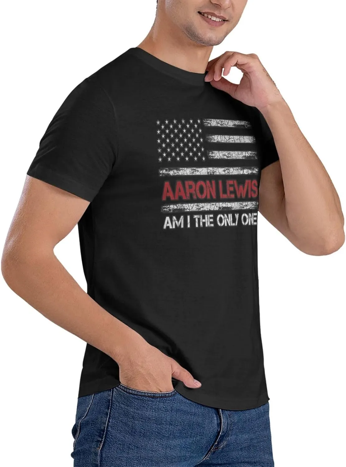 Men T Shirt Short Sleeve Crewneck Tee Summer Beach Tops Comfortable Cotton Shirt