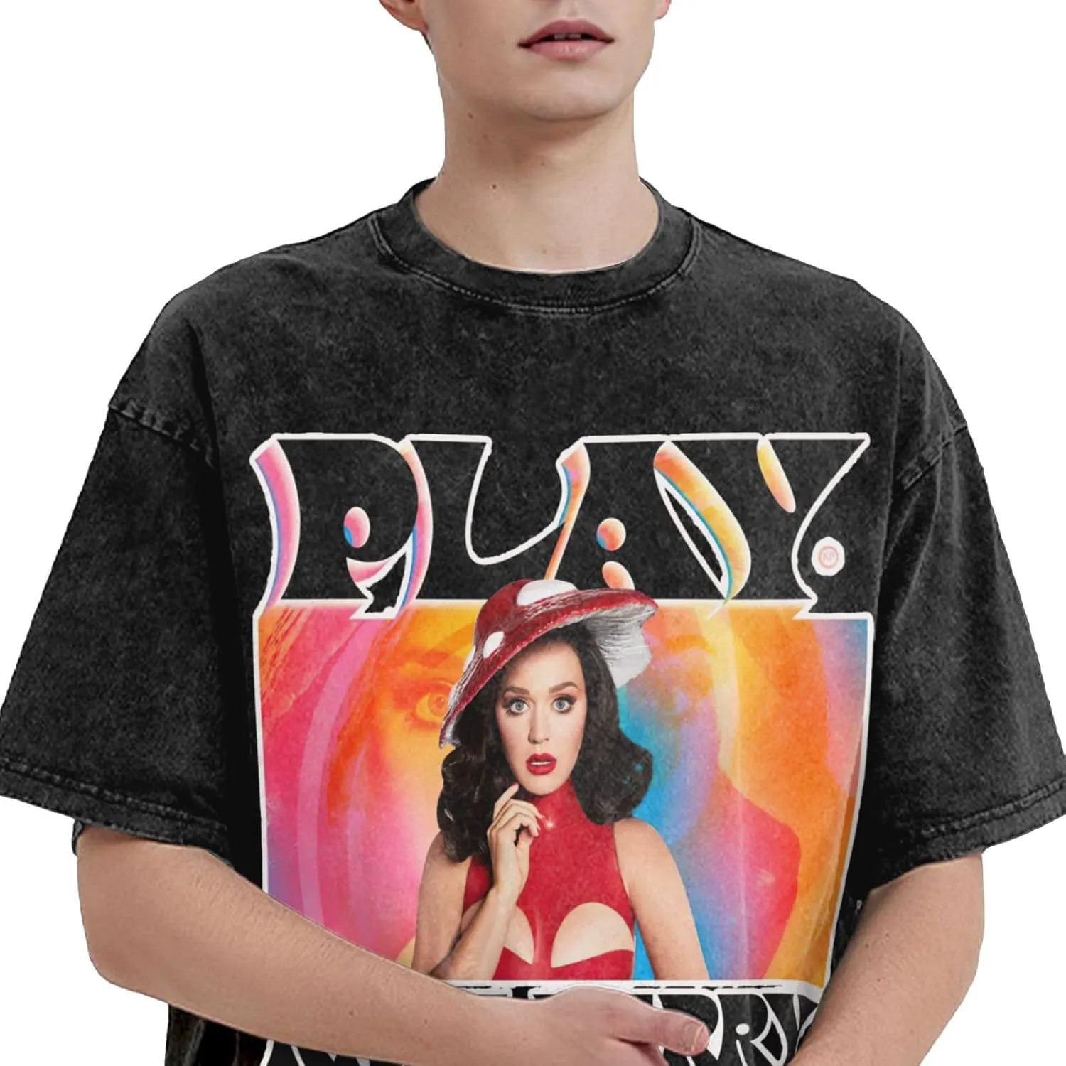 Men T Shirt Short Sleeve Crewneck Tee Summer Beach Tops Comfortable Cotton Shirt
