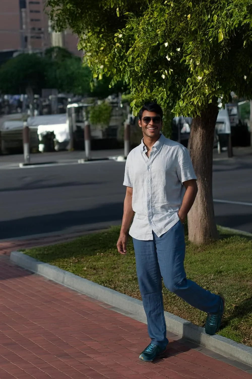Men's Linen Blend Casual Lightweight Pants, Straight Legs, Functional, Comfortable Pants for a Relaxed Experience