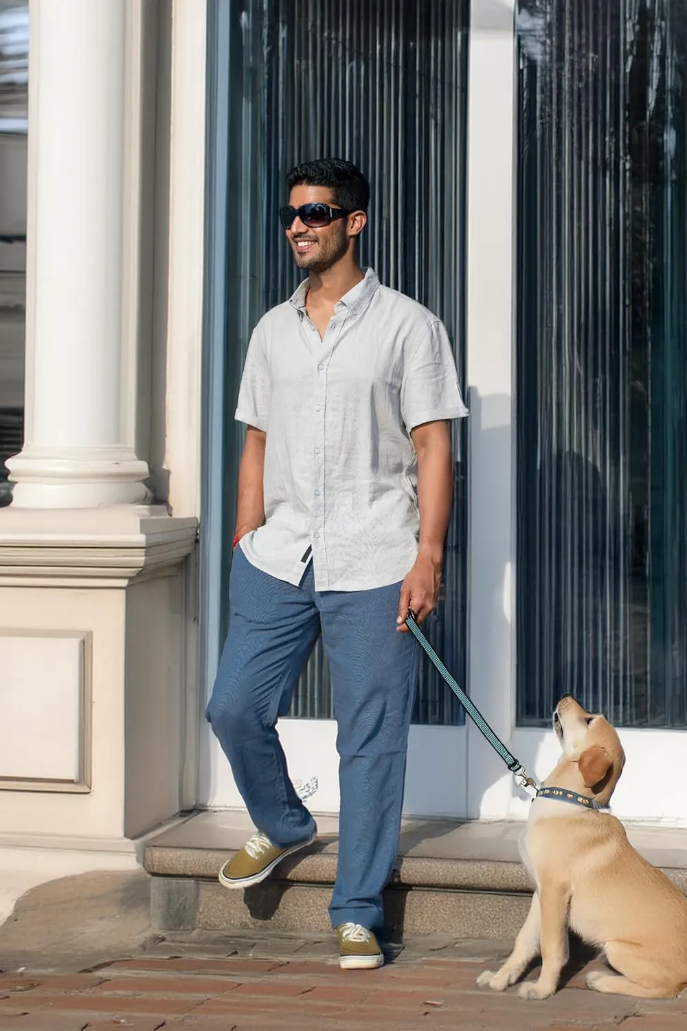 Men's Linen Blend Casual Lightweight Pants, Straight Legs, Functional, Comfortable Pants for a Relaxed Experience