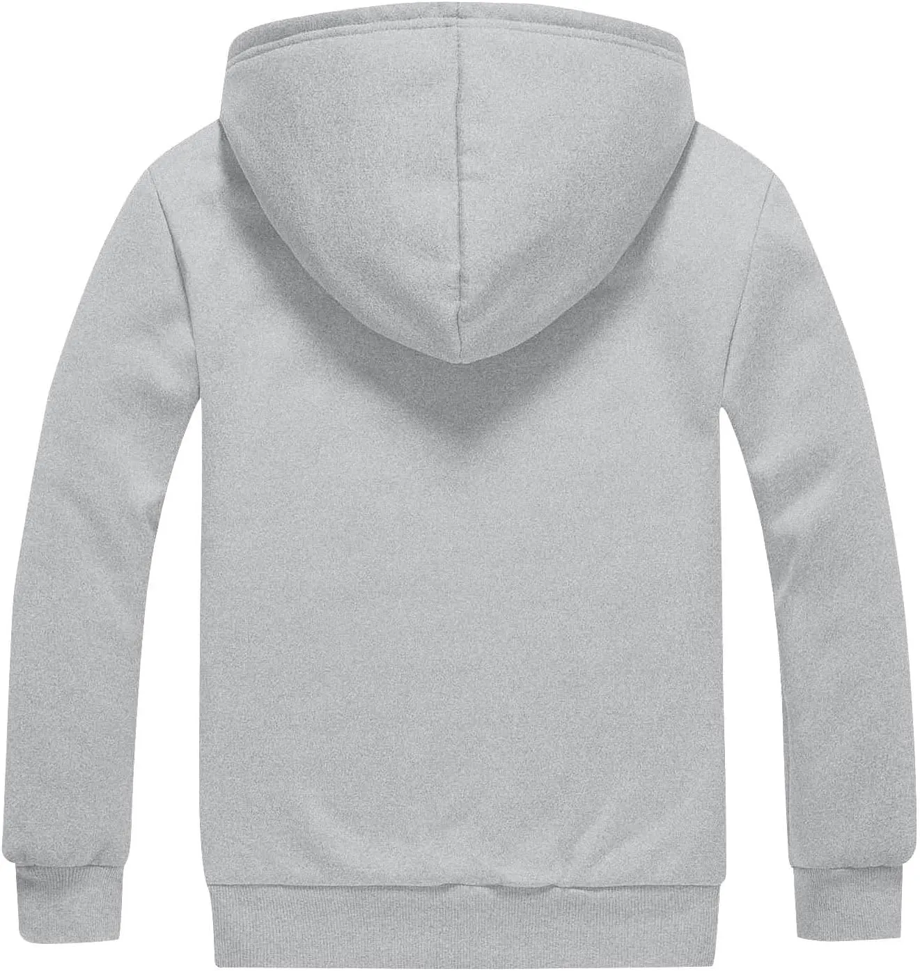 Mens Sherpa Lined Hoodie Zip Up Warm Thick Hoodies Heavyweight Casual Fleece Hooded