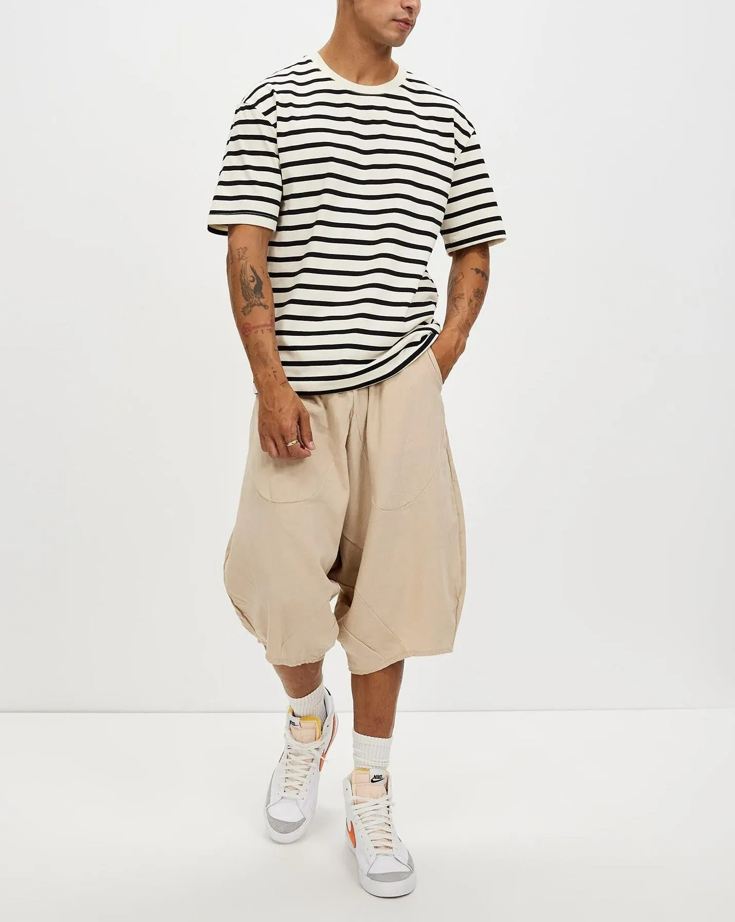 Men's Striped Casual Half Sleeved Top-Selby Top