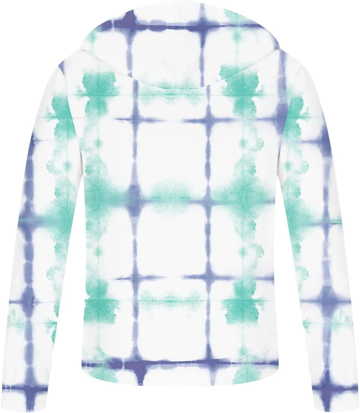 Men's Zip Sweatshirt Fashion Casual Zipper Gradient Tie-Dye Print With Hooded Sweatshirt Jacket