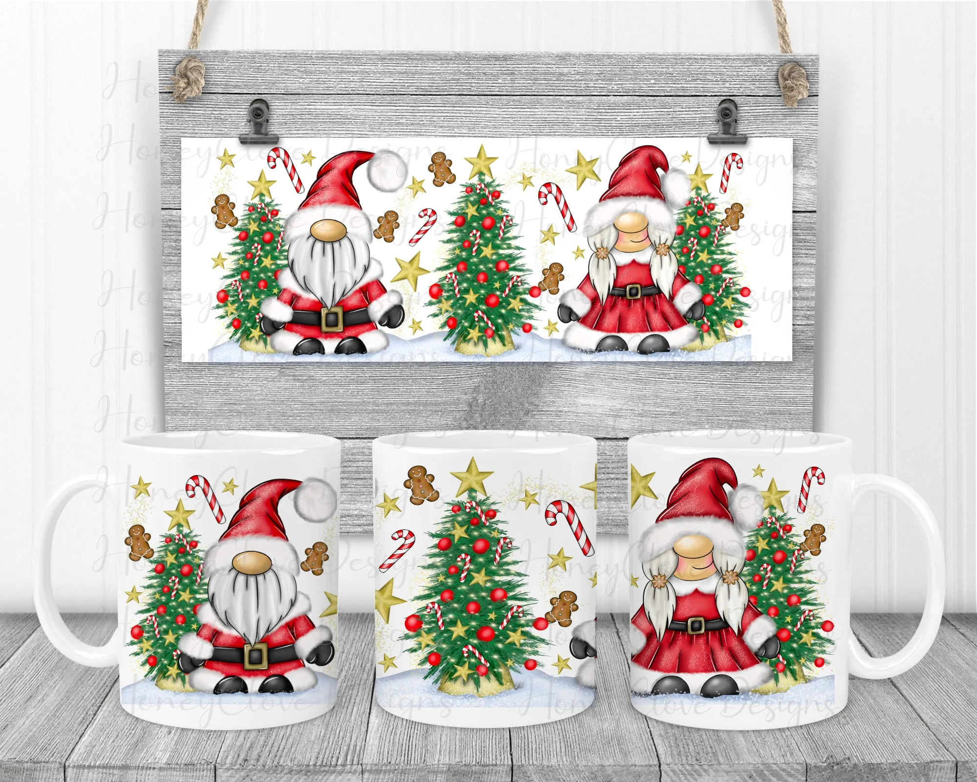 Mr & Mrs Claus Gonk Mug