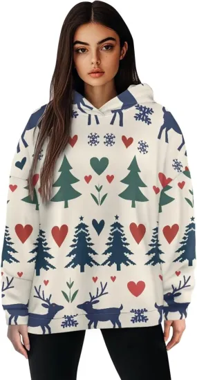 NDISTIN Women’s Pullover Sweatshirts Soft Skin Friendly Women's Baggy Hoodie Designed for Easy Movement