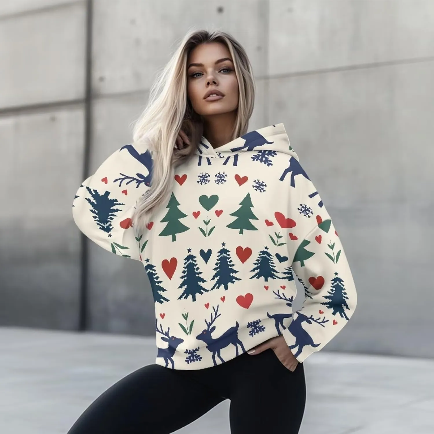 NDISTIN Women’s Pullover Sweatshirts Soft Skin Friendly Women's Baggy Hoodie Designed for Easy Movement