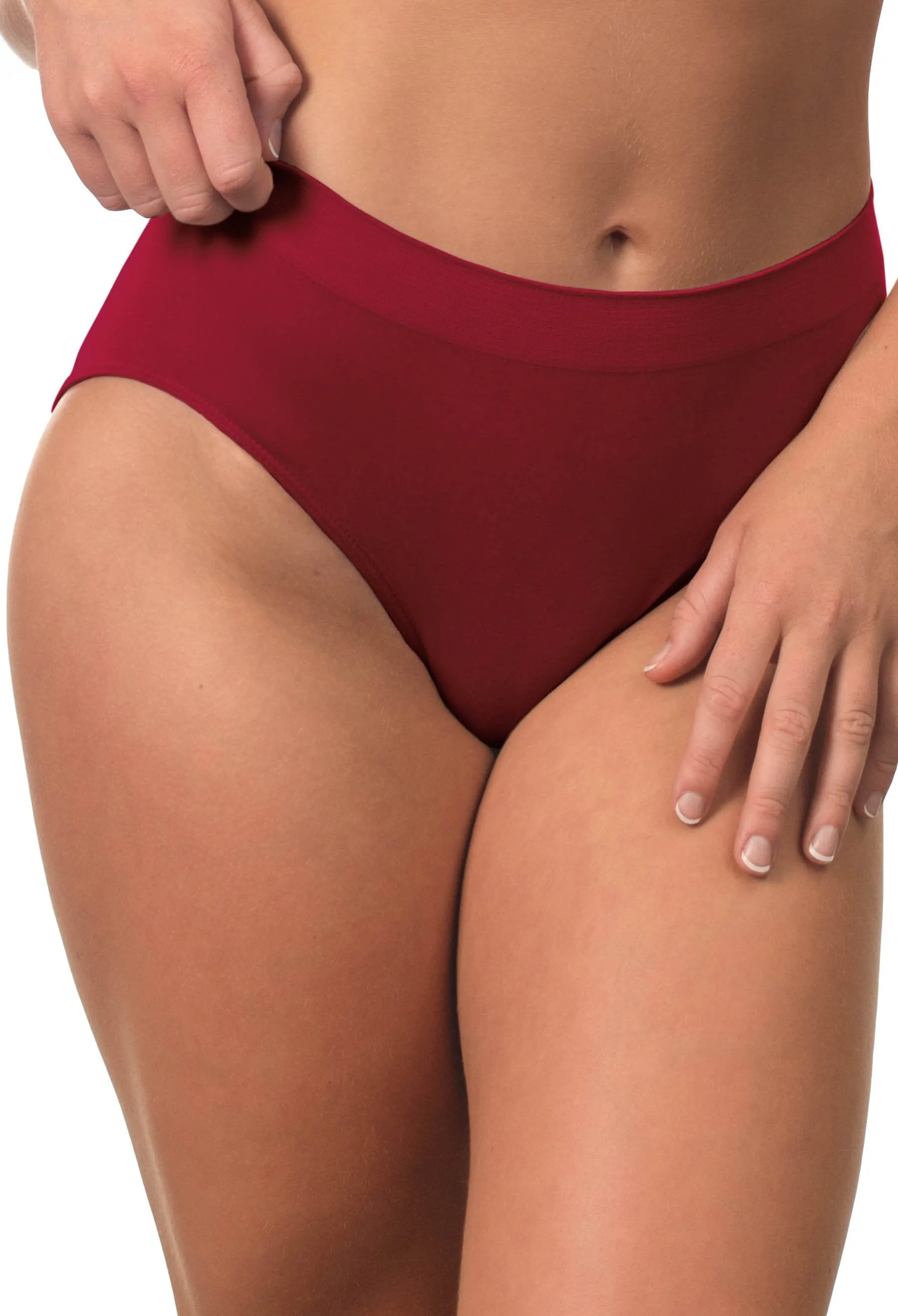 Red Bamboo Nursing Bra   High Cut Undies Set With FREE Eco-Friendly Reusable Nursing Pads