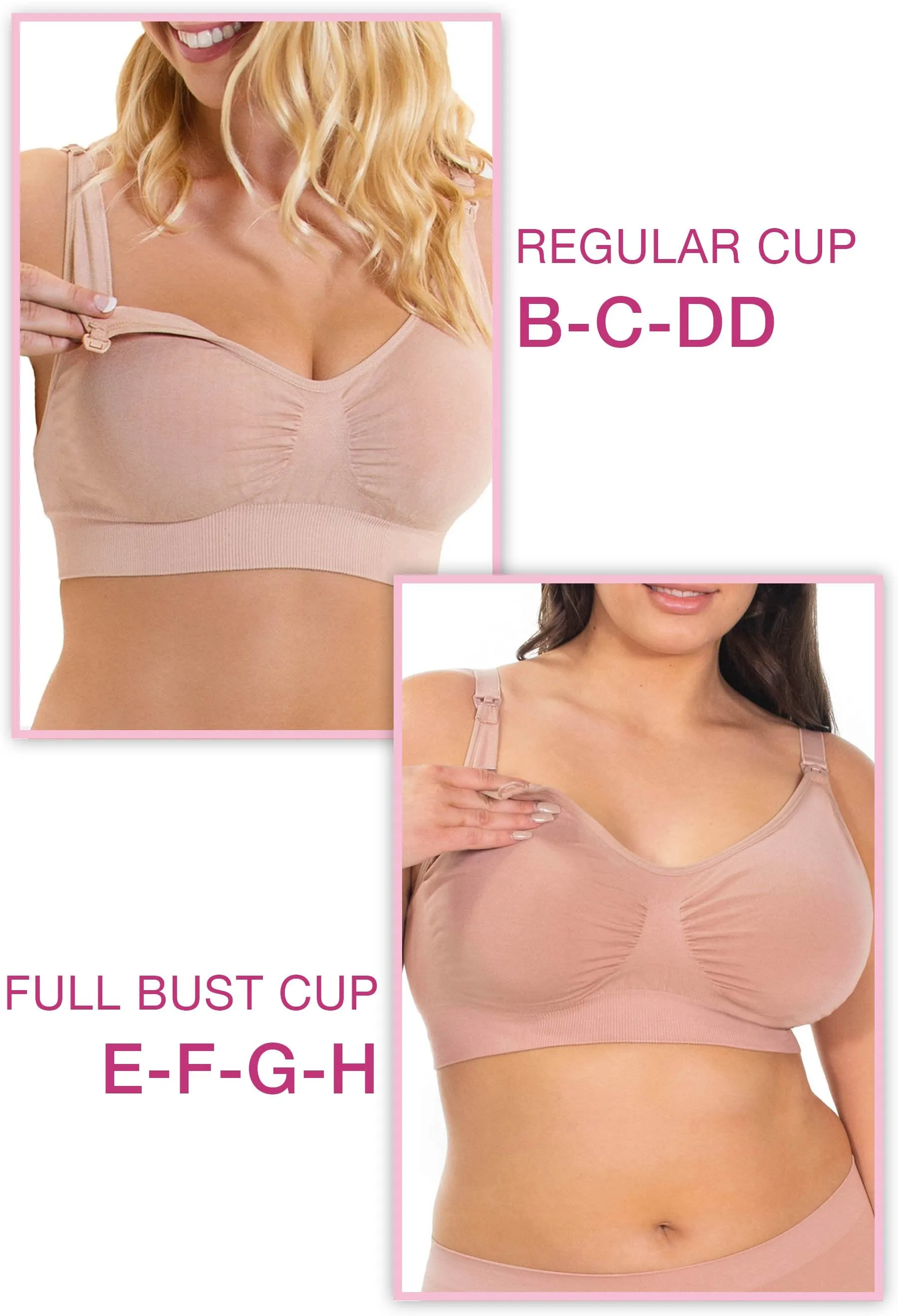 Red Bamboo Nursing Bra   High Cut Undies Set With FREE Eco-Friendly Reusable Nursing Pads