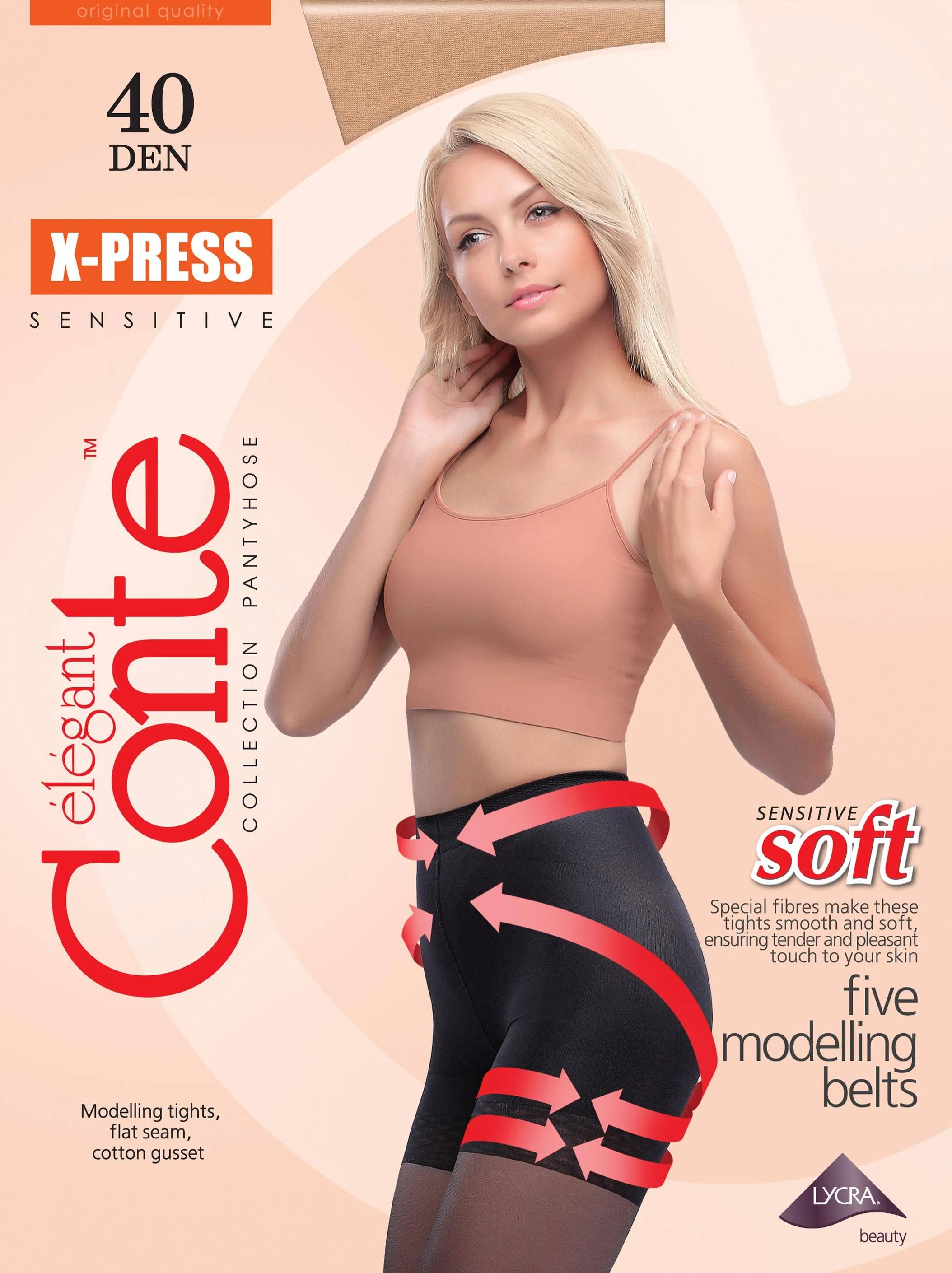 Shaping Strumpfhose mit 5 Zonen -X-PRESS