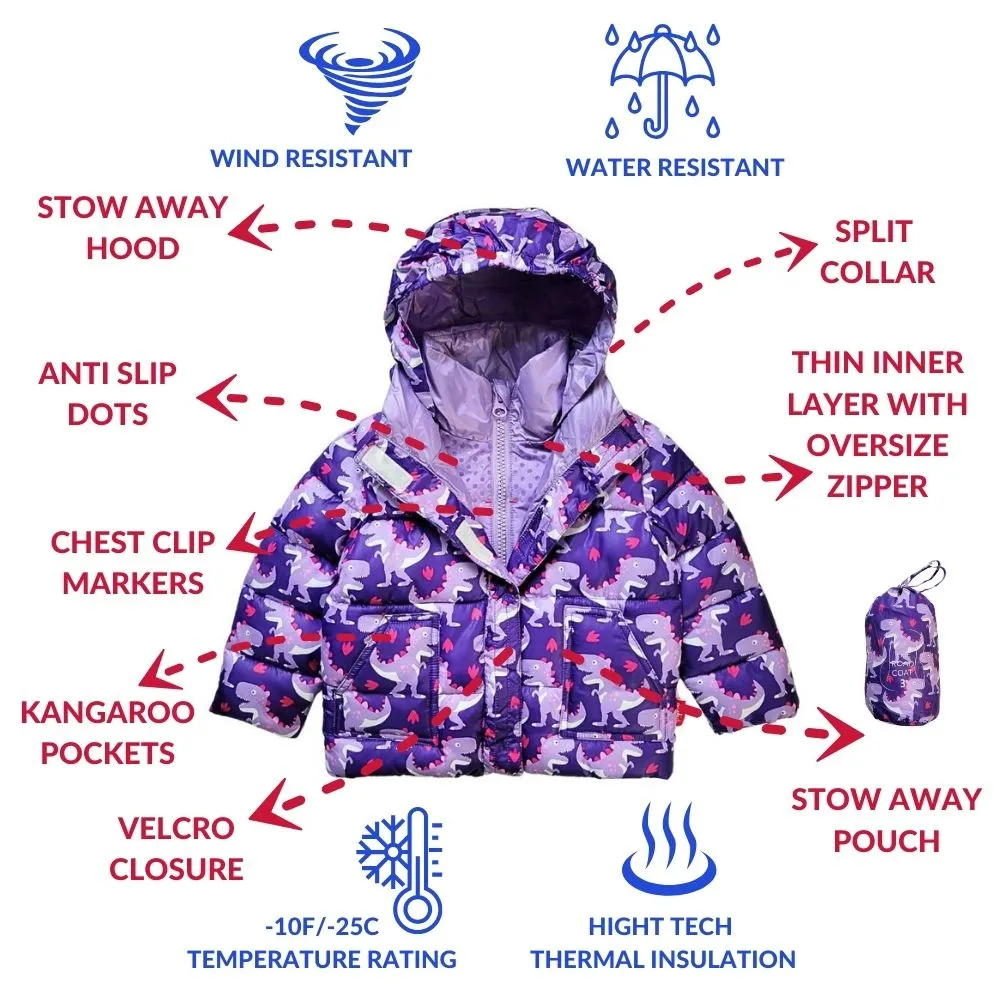The Road Coat Vegan - Purple Raptor
