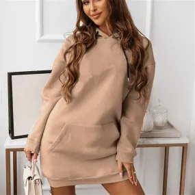 Women's Solid Colour Casual Sports Hoodie