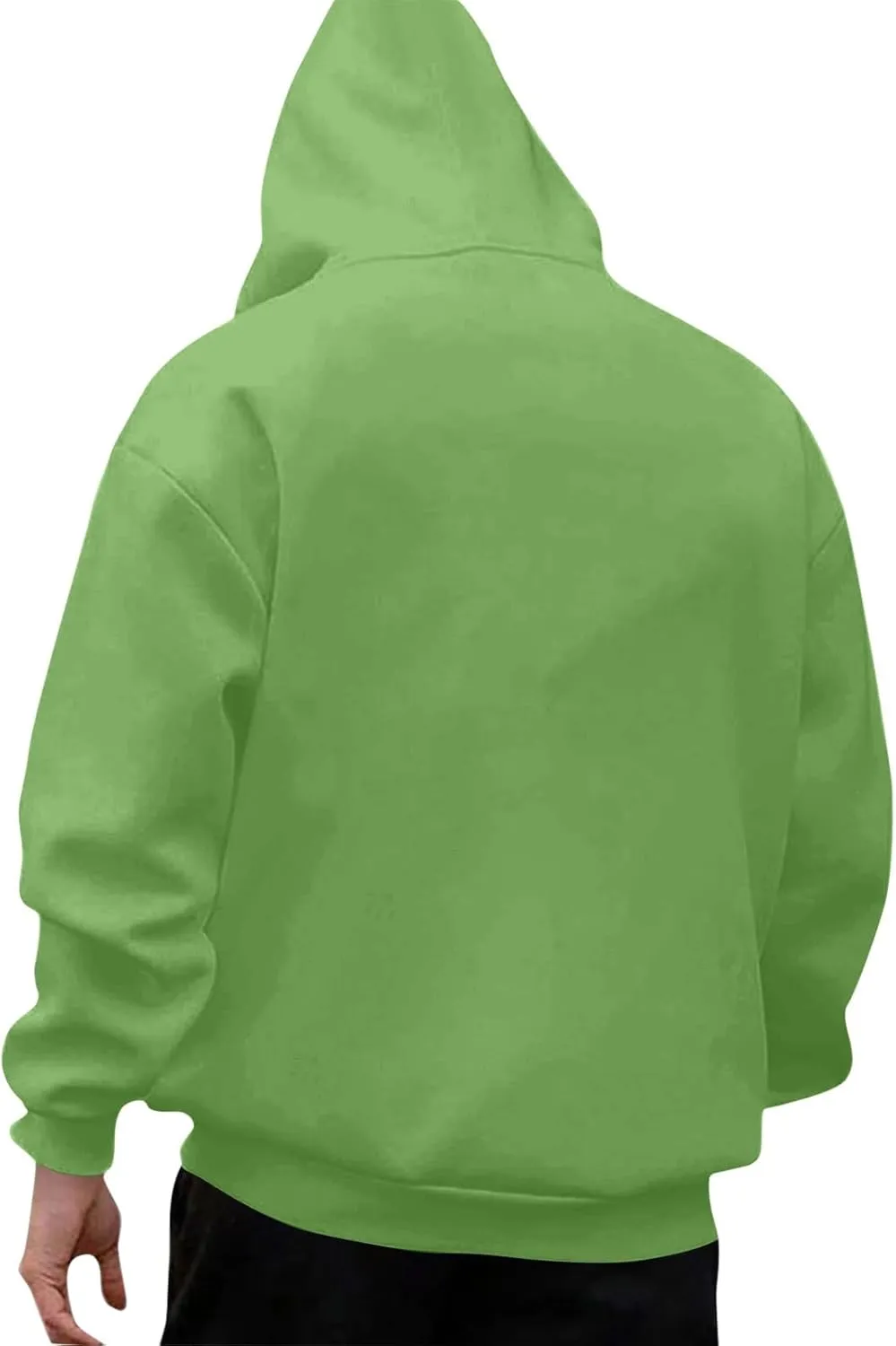 Yesunpxs Men's Pullover Hoodies Print Lightweight Long Sleeve Drawstring Hipster Casual Hooded Sweatshirts with Kanga Pockets